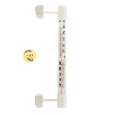 Термометр оконный, мод.ТСН-5, от -50°С до +50°С, на "липучке", упаковка картон