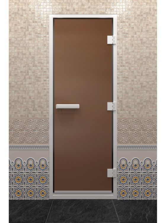 Дверь "Хамам Бронза Матовая"