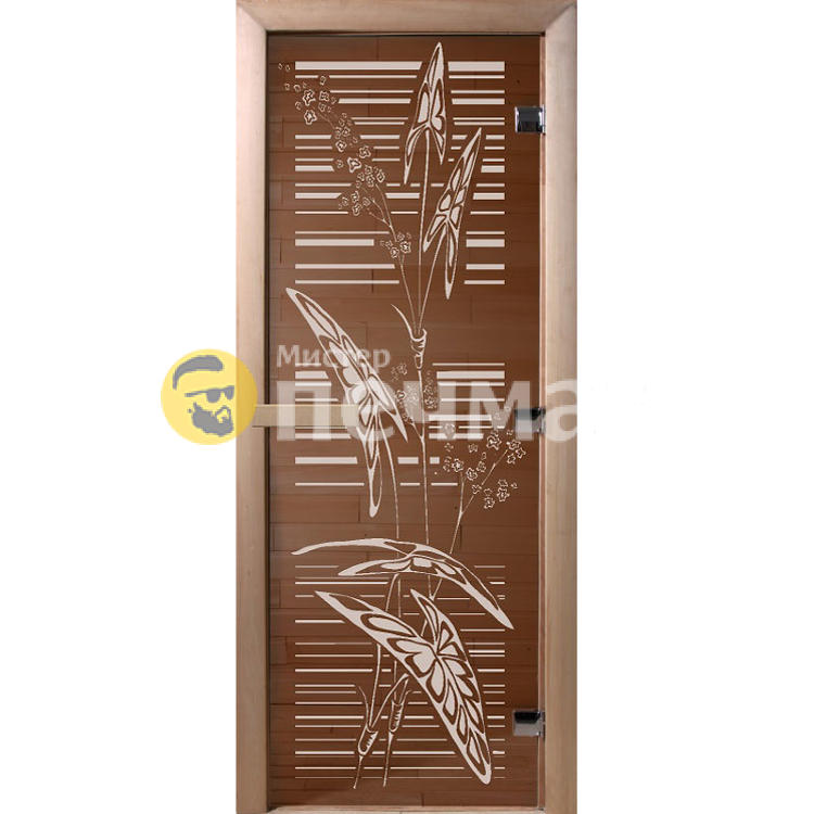 Дверь для сауны «Листья»