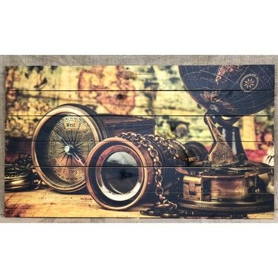 Картина для бани "Набор путешественника. Компас", МАССИВ, 60×40 см