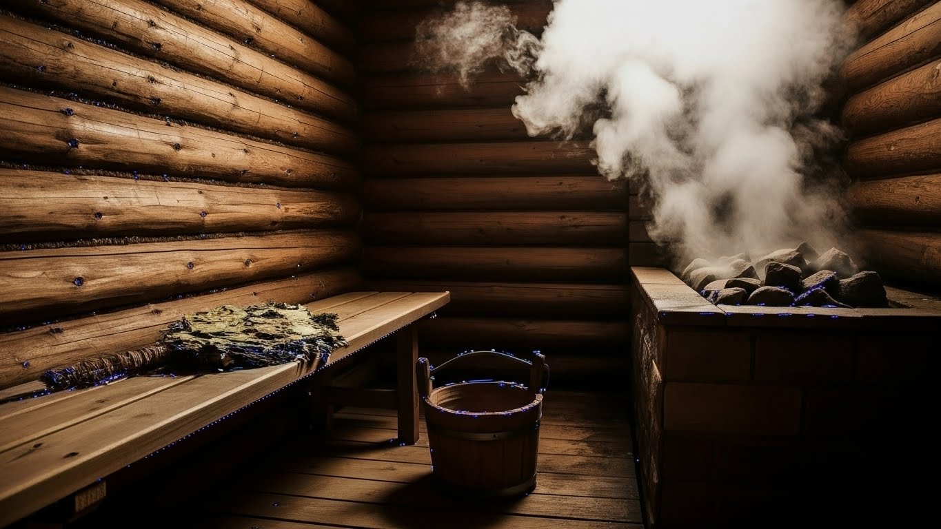 Русская баня: золотая середина с веником