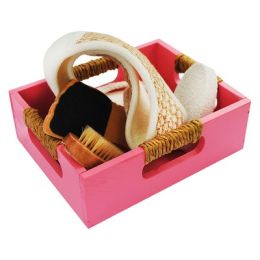 Банный набор Beauty Format, мочалка пояс, щетка для рук, пемза, терка для ног (45852-4380)