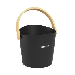 Ведро EVEREST 5л фигурное, алюминий BLACK (TG-43)