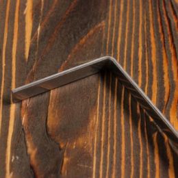 Кочерга узбекская с деревянной ручкой, матовая 40/1 см, полная длина 62 см, сталь 3 мм