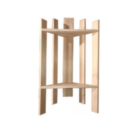 Полка SL "Угловая", 2 яруса, липа