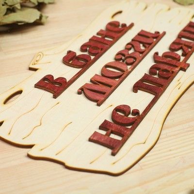 Табличка для бани красная "В бане мозги не парят"  30х17см