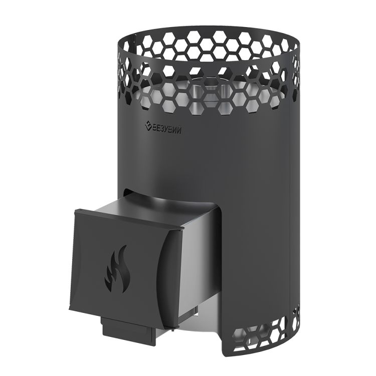 Печь для бани Везувий "Чёрная Пчёлка 20" НЕРЖ.