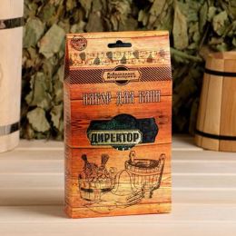 Подарочный набор Добропаровъ Шапка "Директор бани" + Шампунь Ромашка