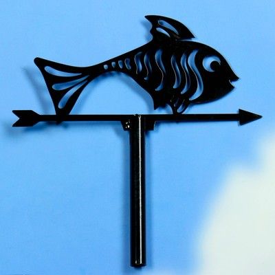 Флюгер "Рыбка" малый 15х25см