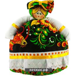 Кукла на чайник «Девица в узорном платье»