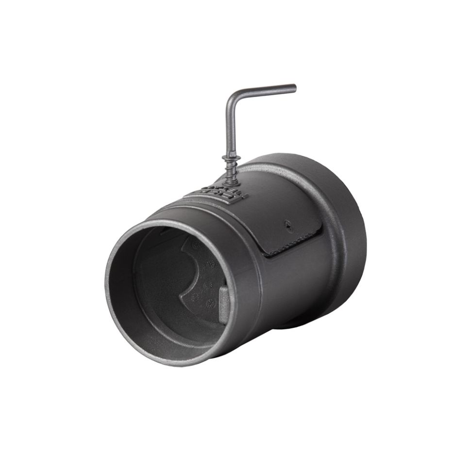Стартовый дымоход 115-136 с ревизией и шибером PROMETALL