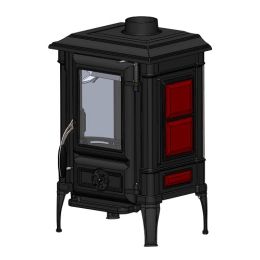 Печь-камин Guca ARINA - 1110 DARK RED