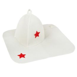Набор банный "С Шапкой" (шапка, коврик), белый