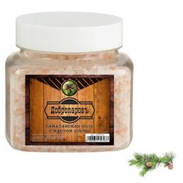 Гималайская красная соль "Добропаровъ" с маслом сосны, 2-5мм, 300гр