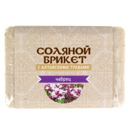 Соляной брикет с алтайскими травами "Чабрец" 1,35 кг