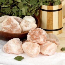 Соль гималайская розовая "Добропаровъ" с маслом пихты, галька, 50-120мм, 2 кг