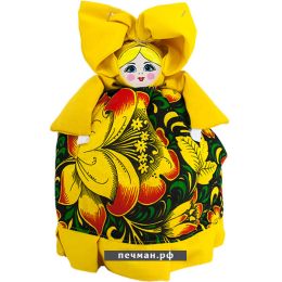 Баба на чайник «Солоха в желтых цветах»
