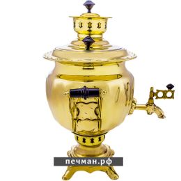 Самовар жаровой на дровах 2,5 л «Круглый»