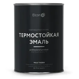 Термостойкая краска Elcon (Эмаль) антикоррозионная (0,8л)