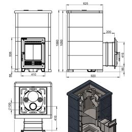 Печь для бани Эверест "Steam Master 38 ЧУГУН" Талькохлорит, S-40