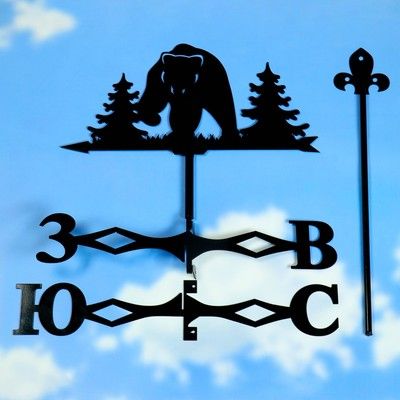 Флюгер "Медведь" большой 50х60см