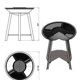 Чугунный Fantastic Grill Везувий Ø 700 Престиж (чаша+подставка престиж+плита Gurman Ø700+крышка)