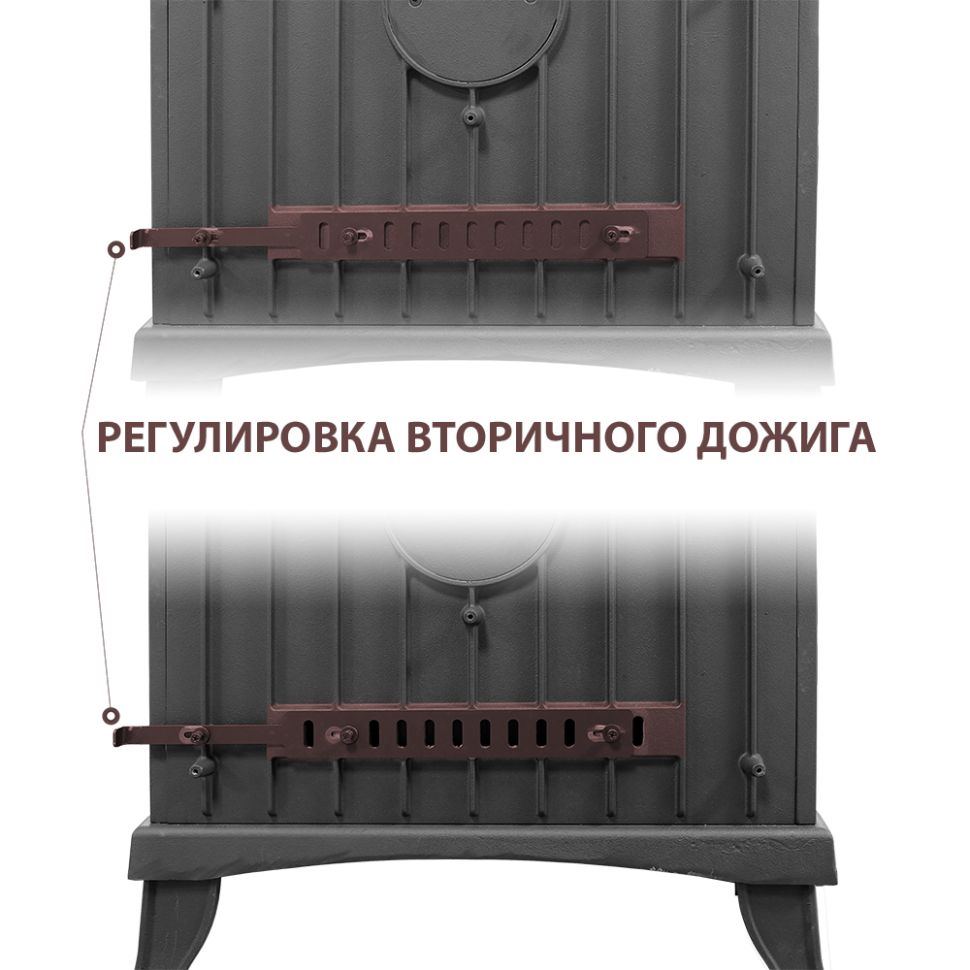Печь-камин Везувий KZ-14Р "Антрацит"