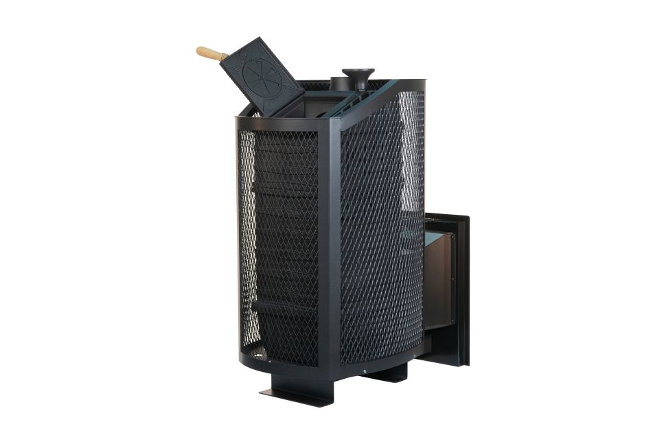 Печь банная чугунная "Амур-ПРО" с закрытой каменкой