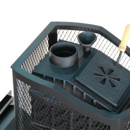 Печь банная чугунная "Амур-ПРО" с закрытой каменкой