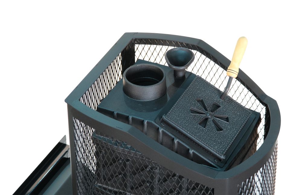 Печь банная чугунная "Амур-ПРО" с закрытой каменкой