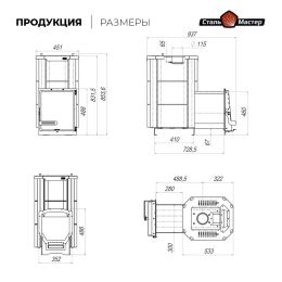 Печь для бани HARD Керамика 20L Панорама
