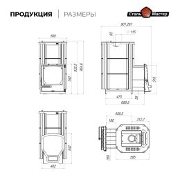 Печь для бани HARD Керамика 30M Панорама