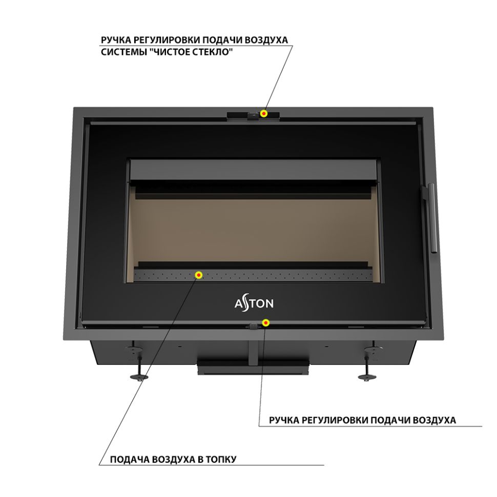 Печь-Камин ASTON "SENATOR WHITE"