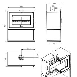 Печь-Камин ASTON "SENATOR WHITE"