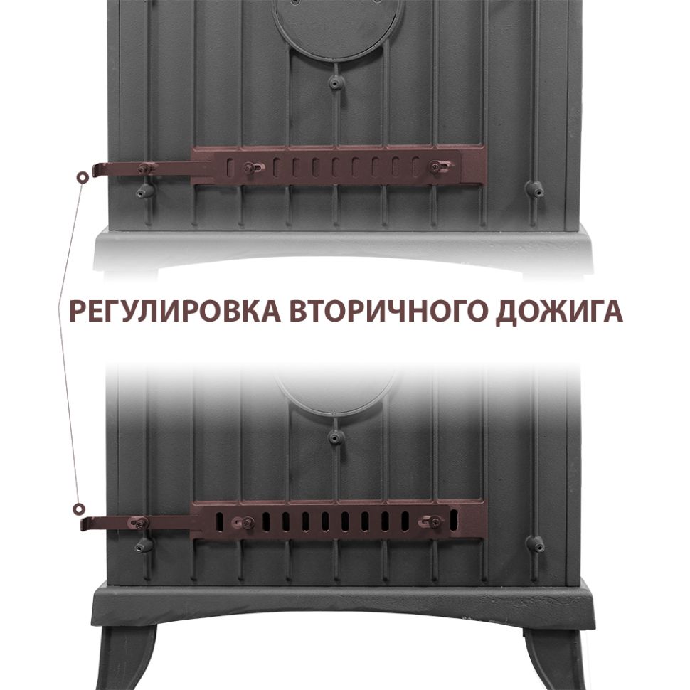 Печь-камин Везувий KZ-14SР "Антрацит"