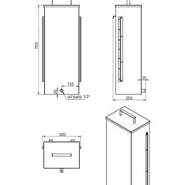 Печь для бани ASTON 20 INOX "АКВА"