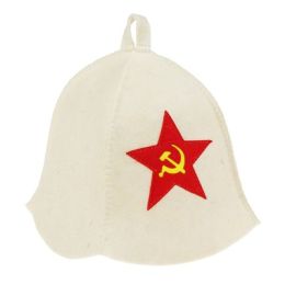 Набор банный мужской "Советская звезда" (шапка, коврик, рукавица)