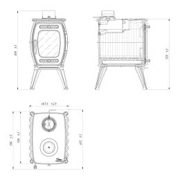 Печь отопительная Prometall Бахта II
