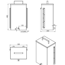 Печь для бани Aston 12 Аква