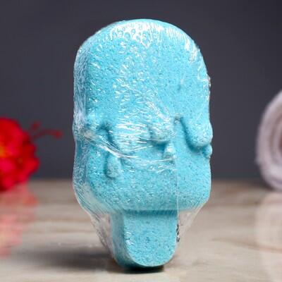 Бомбочка для ванны "Мороженка" с ароматом ванили,  100 гр, голубая