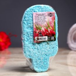 Бомбочка для ванны "Мороженка" с ароматом ванили,  90 гр, голубая