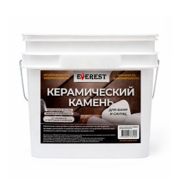 Камень керамический "EVEREST" для бани, ведро 9кг (Белый)