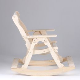 Кресло-качалка, ткань, хвоя, 110×70×105см