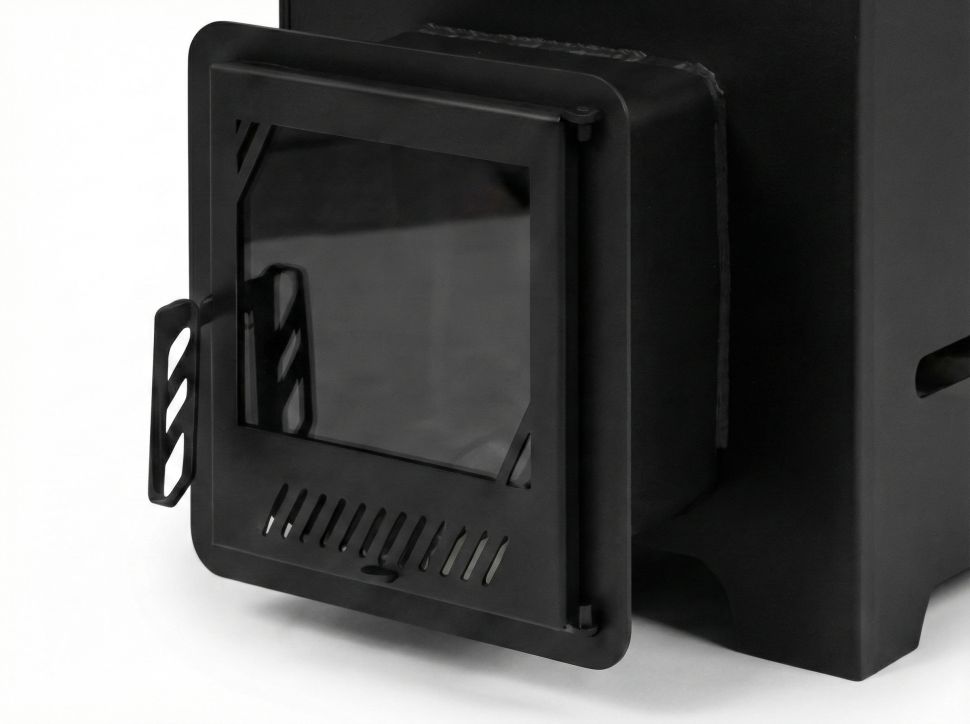 Печь банная ПароМан 6 ЗК 30, бак 100, дверца со стеклом