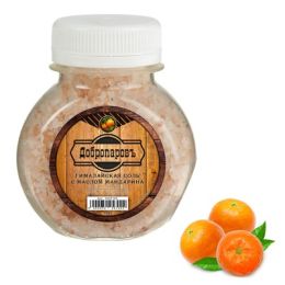 Гималайская красная соль "Добропаровъ" с маслом мандарина, 2-5мм, 150гр