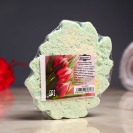 Бомбочка для ванны "Ёжик" с ароматом хвойного леса, зелёная