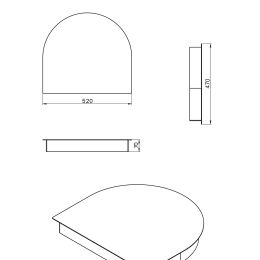 Подиум под печь Везувий "Пчёлка"