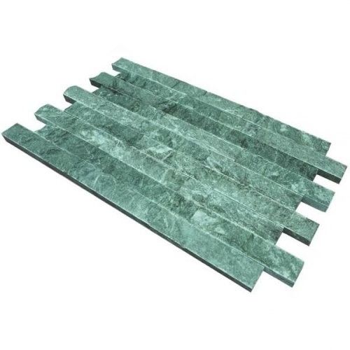 Плитка облицовочная Рваный камень Змеевик 200*40*20