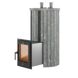  Печь для бани Эверест "Steam Master 44 INOX" Ламель Талькохлорит, S-20