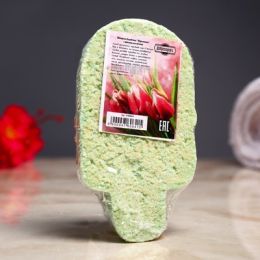 Бомбочка для ванны "Мороженка" с ароматом яблока, зелёная
